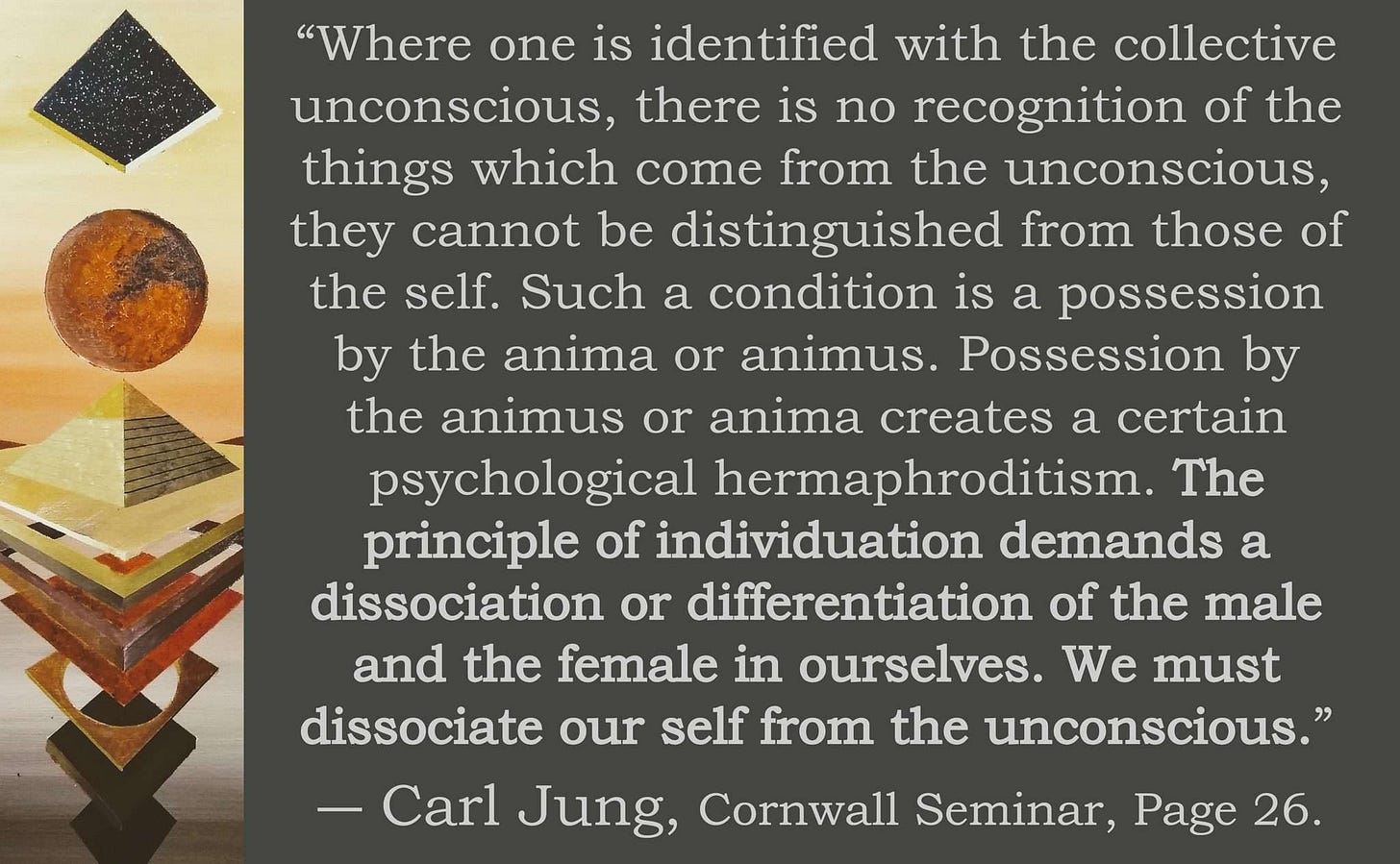 collectivee unconscious anima animus individuation male female