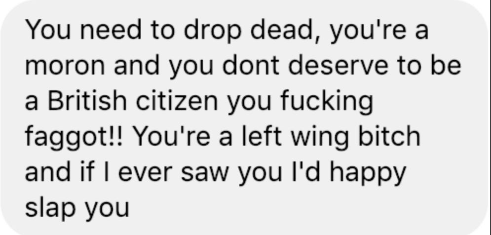 Gaz Northampton h*mophobic Violent Message To Owen Jones Gaz Northampton h*mophobic Violent Message To Owen Jones