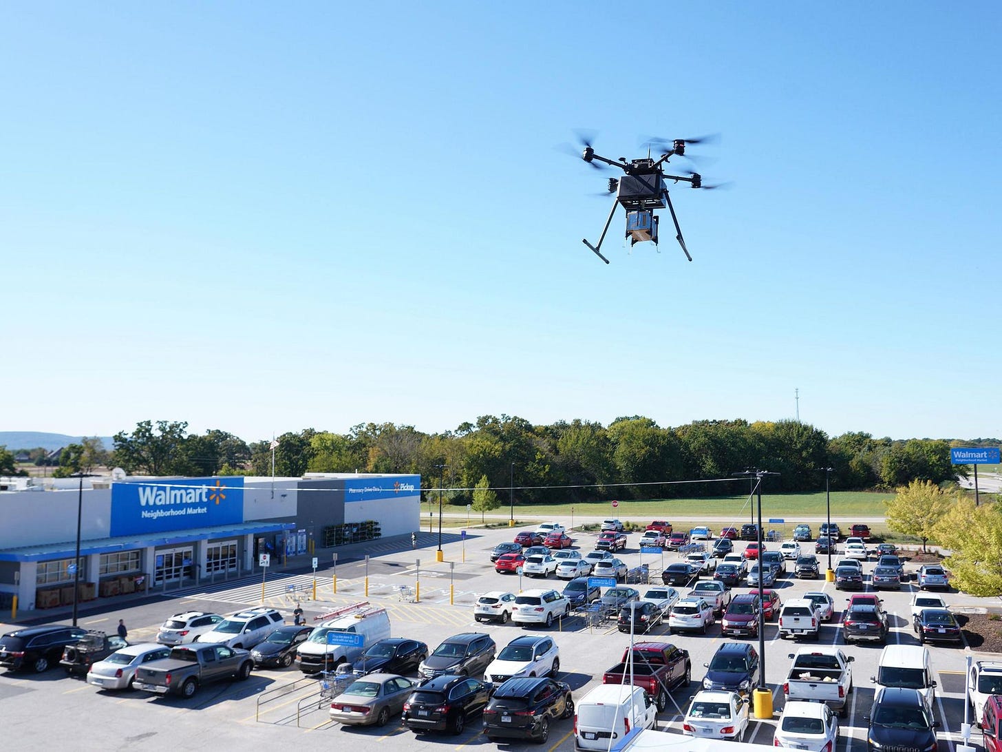 Walmart now delivering groceries via drones at 11 stores around Dallas -  CultureMap Dallas