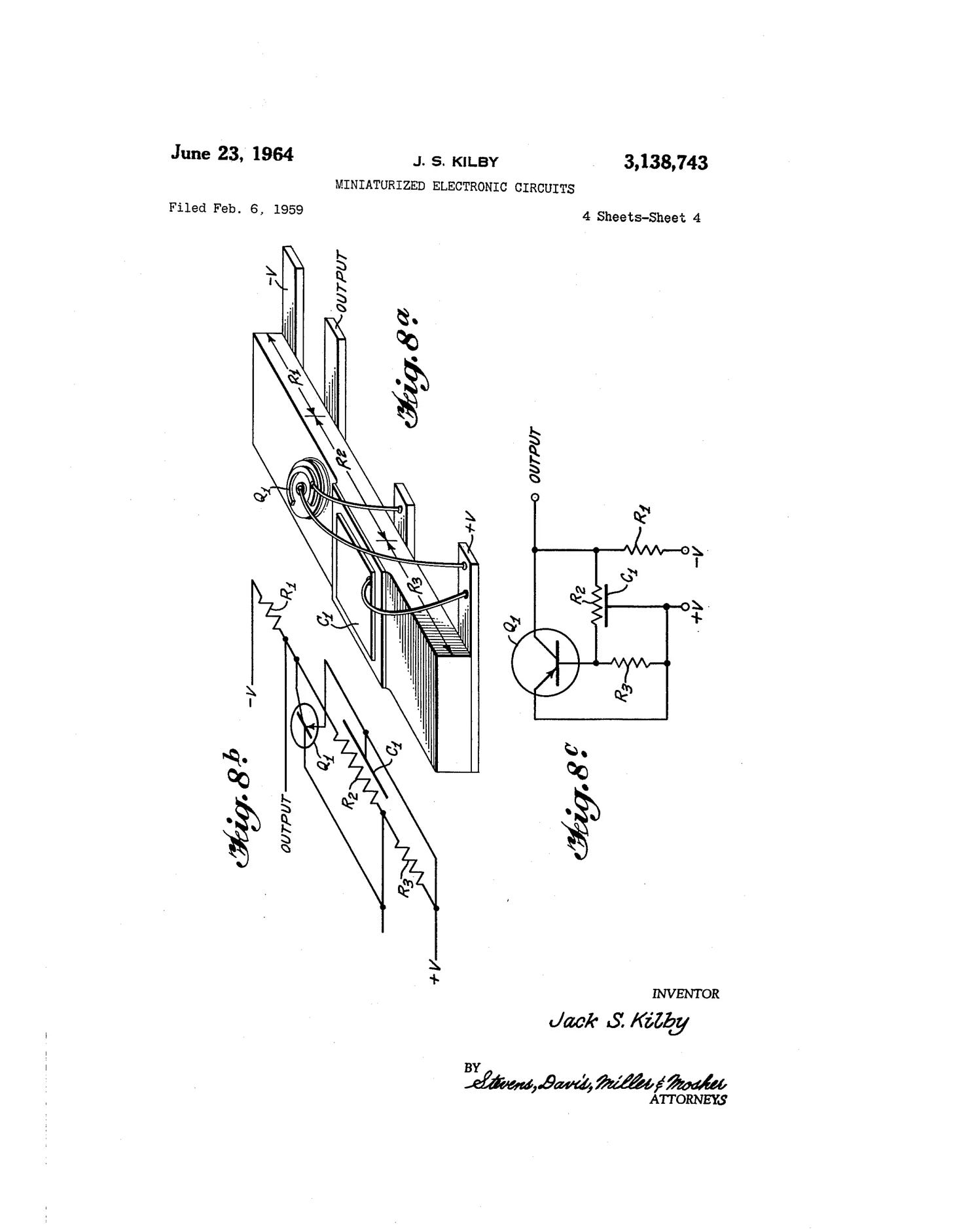 Jack kilby patent_3138743 | PDF
