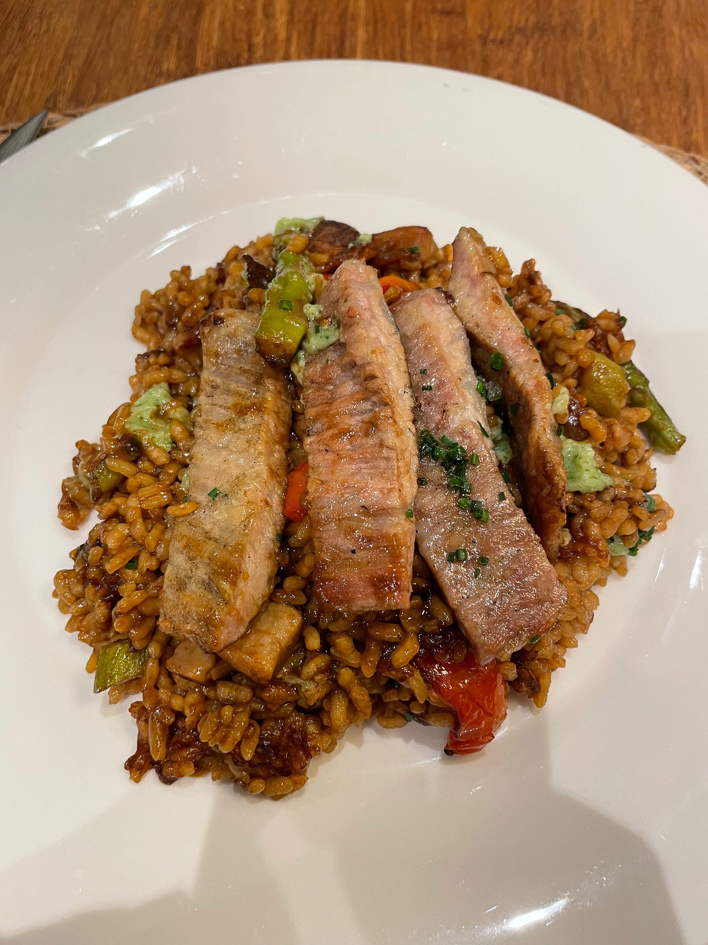 el arroz de secreto ibérico que nos ocupa
