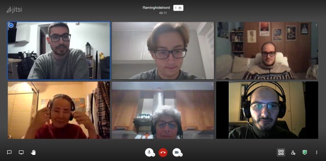Foto dell’incontro n. 3 (7 dicembre 2020)