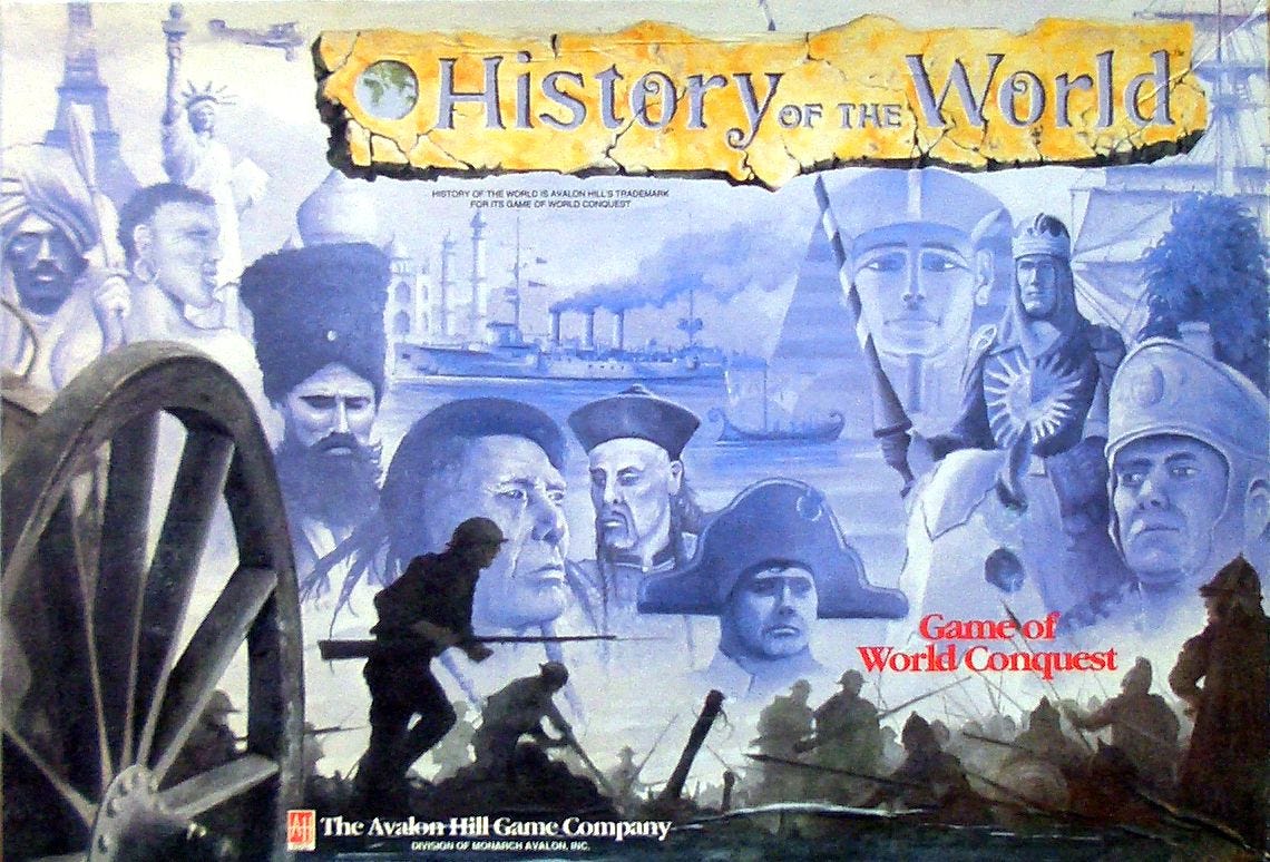 History of the World. (Avalon Hill Game Box)
