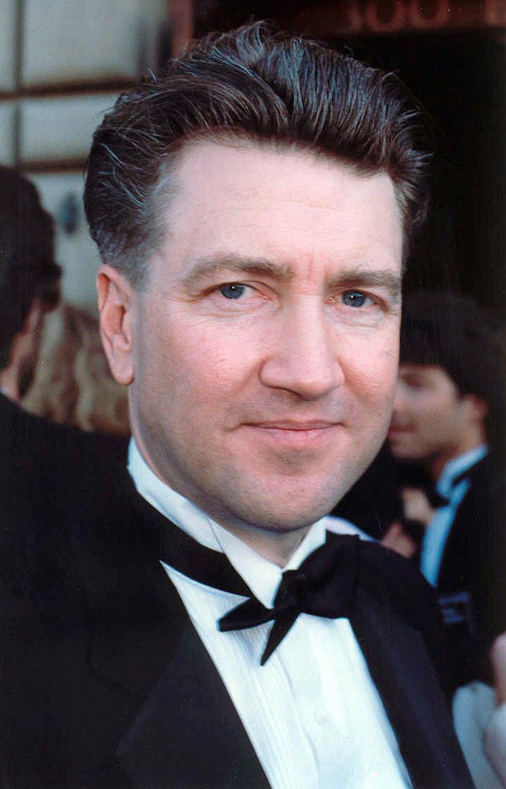 david lynch headshot looking dapper in a tux, 1990 david lynch headshot looking dapper in a tux, 1990