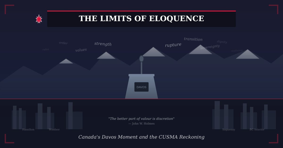The Limits of Eloquence: Canada’s Davos Moment and the CUSMA Reckoning