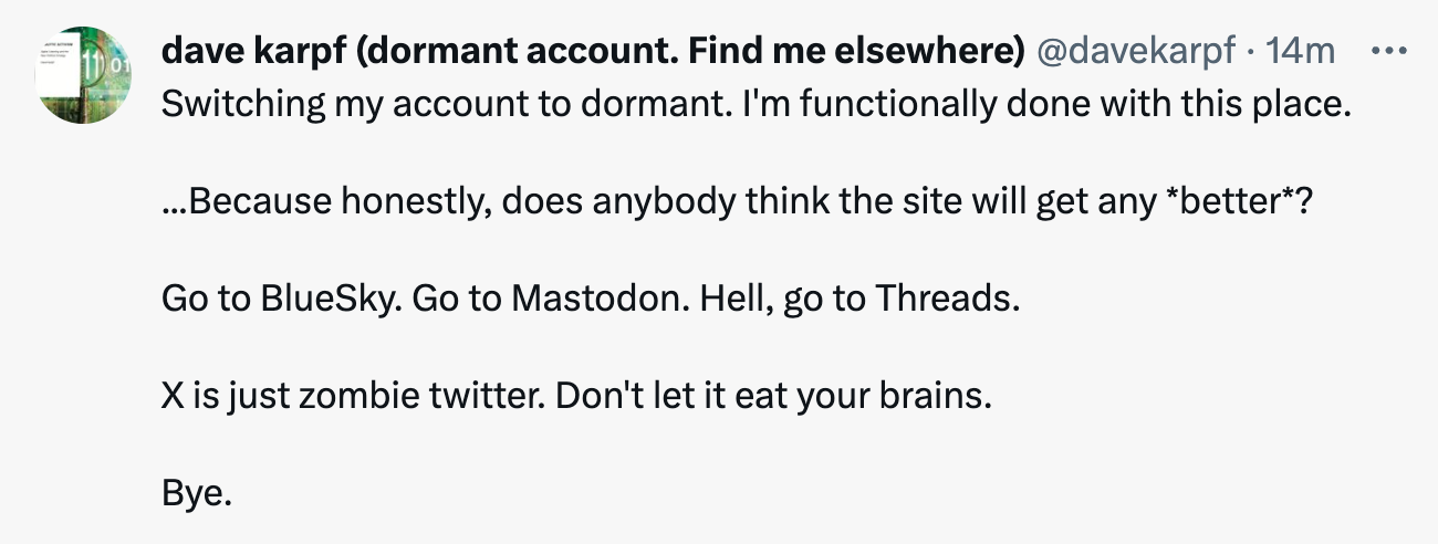 Does anyone think Twitter gets *better* from here?