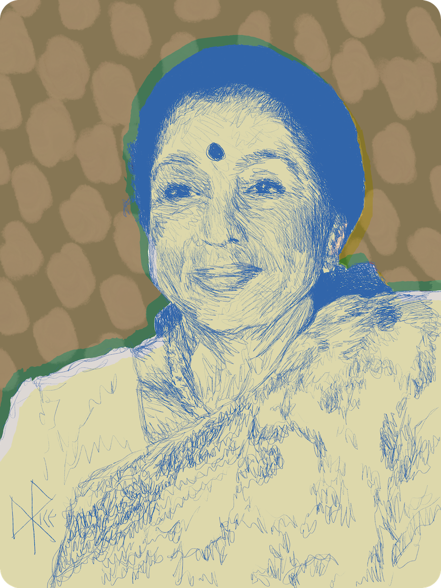 Photo: Bollywood Hungama. 2008. -CC BY-SA 3.0 Sketch art by Don Rice. Photo: Bollywood Hungama. 2008. -CC BY-SA 3.0 Sketch art by Don Rice.