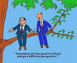 Cartoon of men sitting on a tree branch

Description automatically generated
