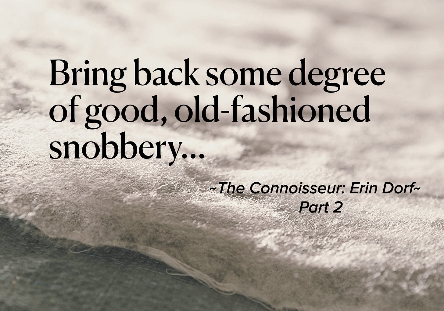 Erin Dorf interview - The Wool Sommelier