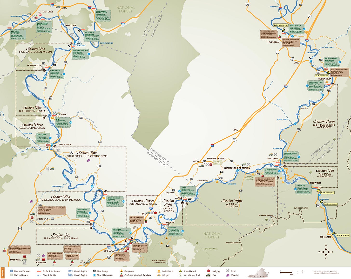 Maps - The Upper James River Water Trail
