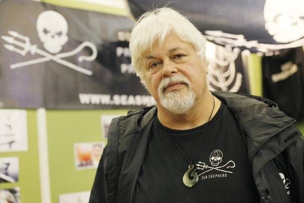 Captain Paul Watson Founder and President of Sea Shepherd Conservation Society in Paris, France on March 25th at a press conference in Paris,...