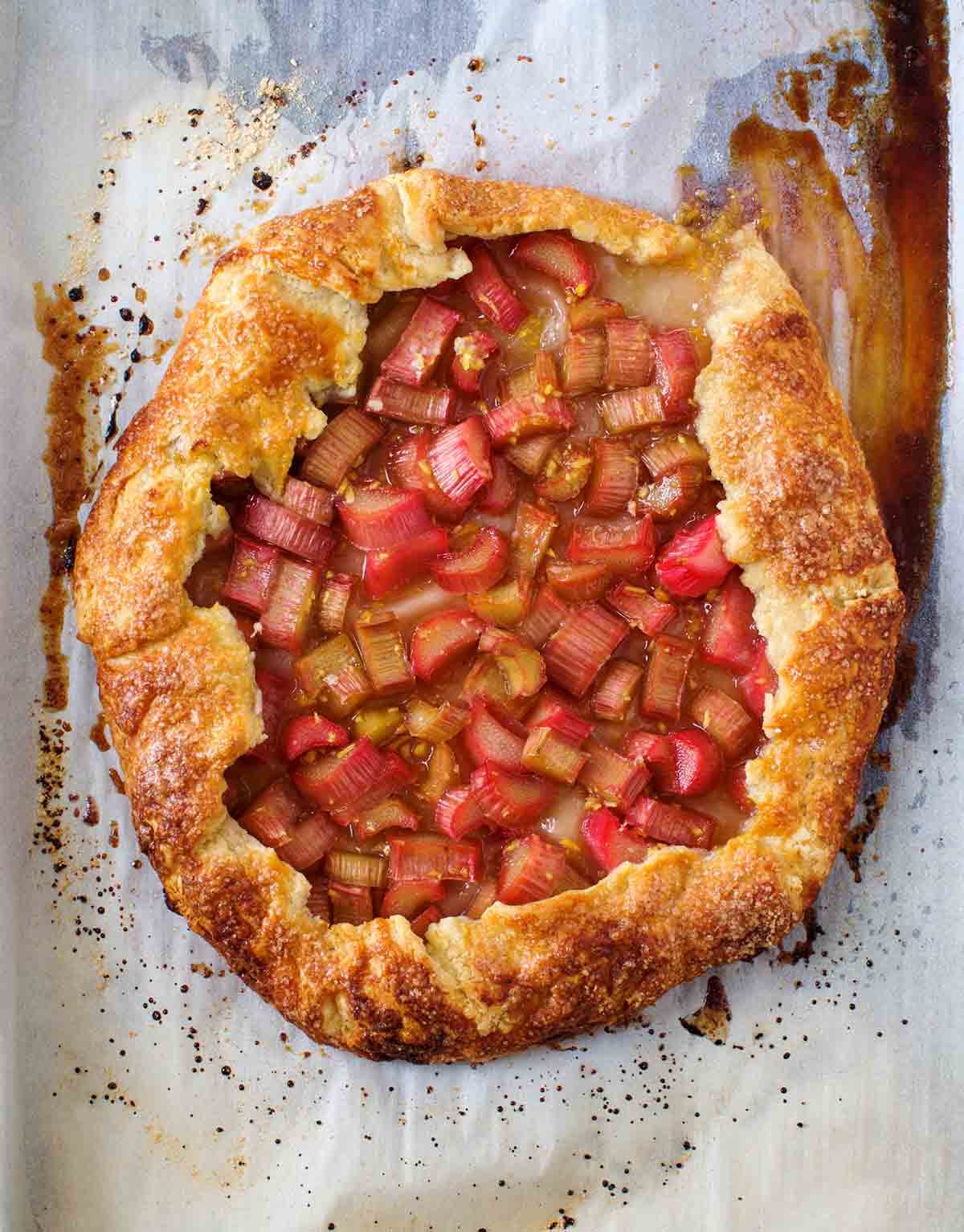 Rhubarb-Ginger Crostata