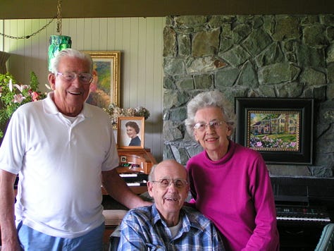 Three children of Shirley and Myrtle (Weiser) Player.