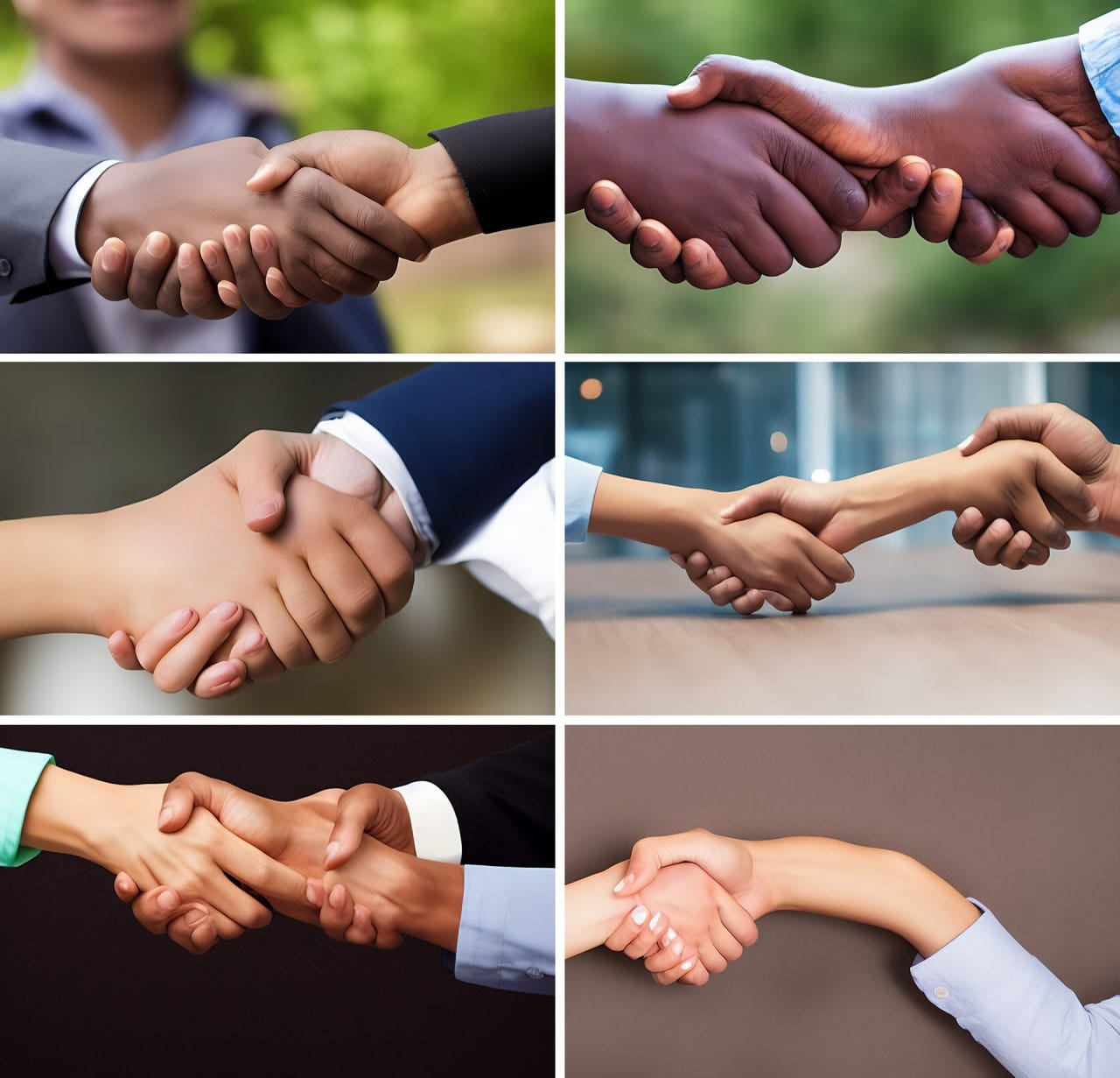 r/blursedimages - a collage of hands shaking