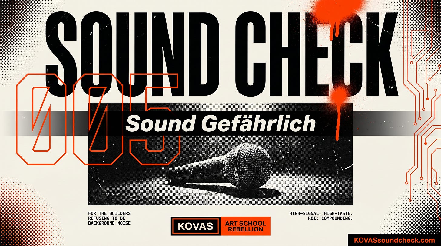 Sound Check 005 - Sound Gefährlich Sound Check 005 - Sound Gefährlich