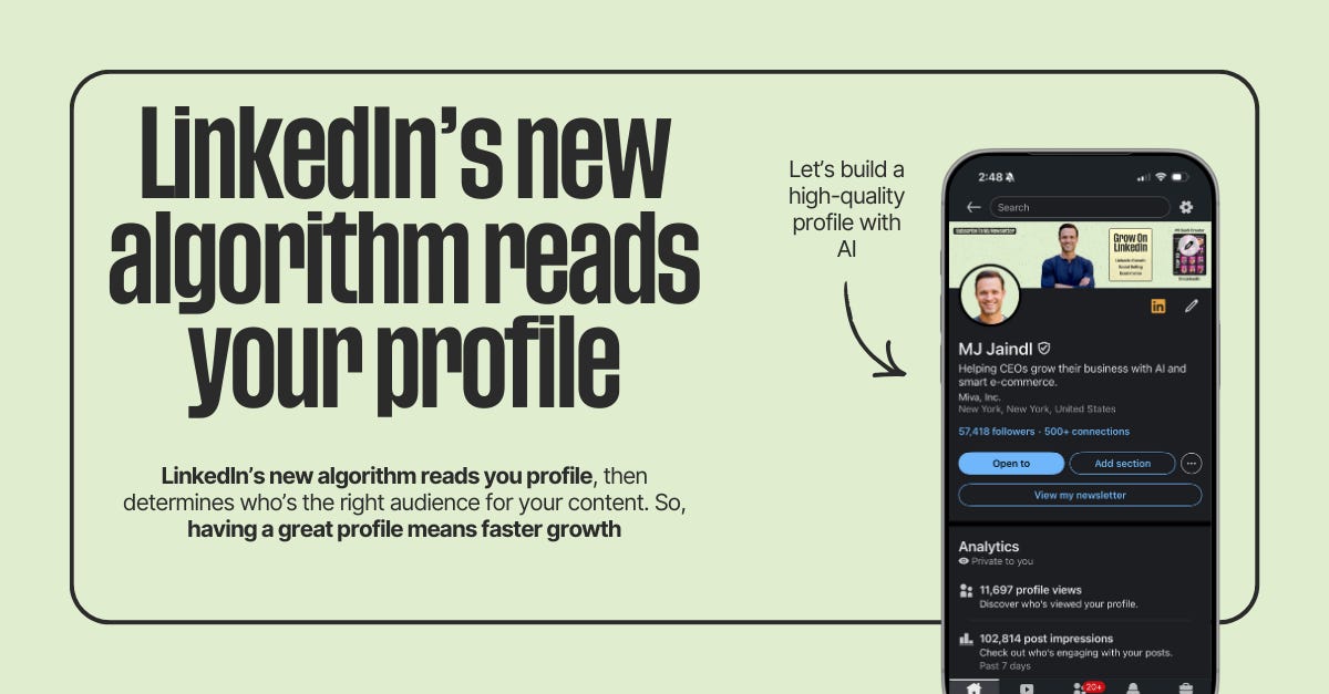 Linkedin Prompt Posts 5 Prompts To 10x Your LinkedIn Profile - by MJ Jaindl
