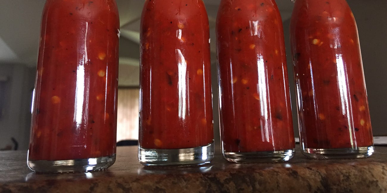 Fire Roasted Fermented / Bourbon Infused Hot Sauce 