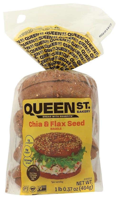 Queen Street Bakery Chia & Flax Seed Superfood Bagel