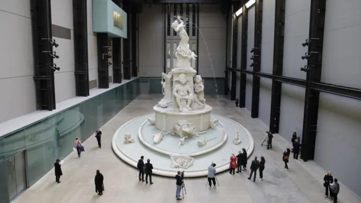  Kara Walker's 'Fons Americanus' at Tate Modern's Turbine Hall © AFP 