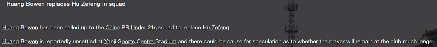 Football Manager 2023 Huang Bowen