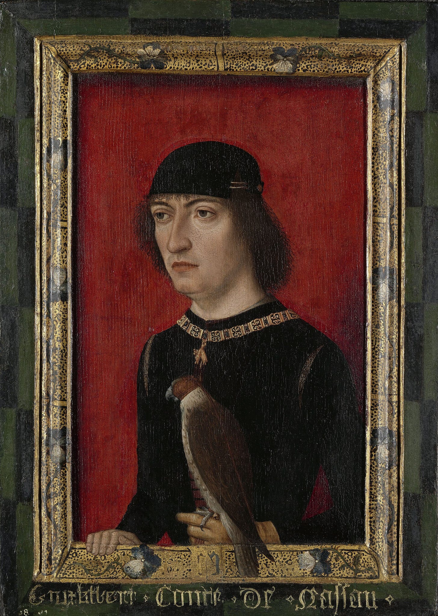 Engelbert II of Nassau, the first owner of the triptych according to the Prado. Portrait. Engelbert II of Nassau, the first owner of the triptych according to the Prado. Portrait.