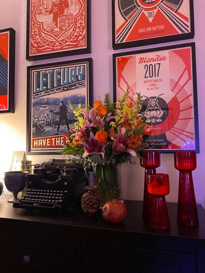 A credenza display