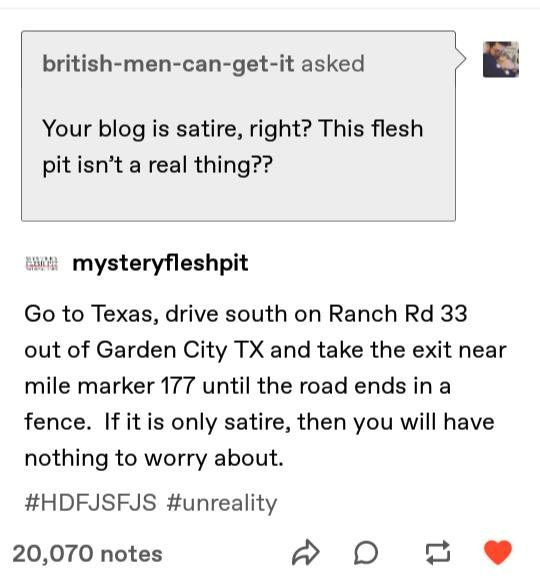 Mystery Flesh Pit National Park : r/CuratedTumblr