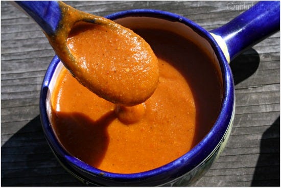 b>"On" Mole</b> + <b>Mole Amarillo</b> <i>{she made, ella hace}</i> - All  Roads Lead to the Kitchen