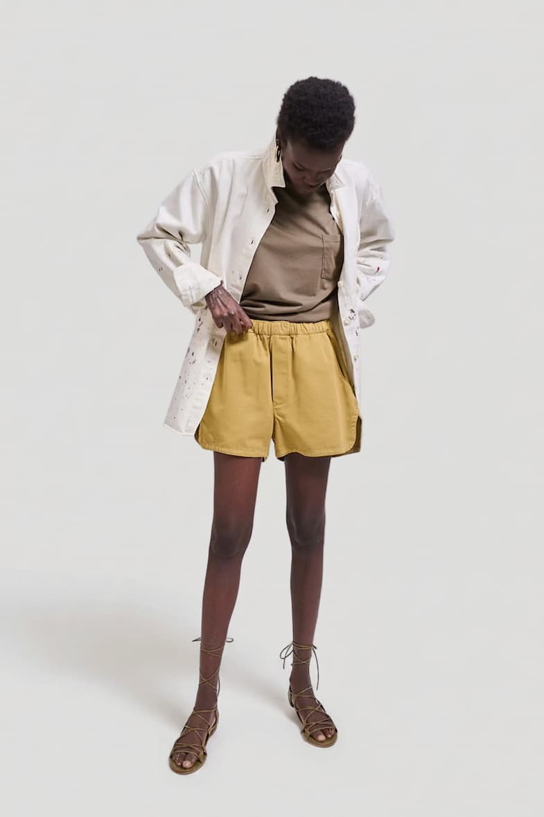 The Slouch & Essential Shirt in Painted Oyster