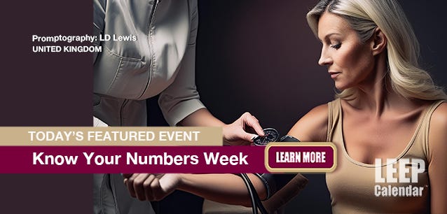 Woman getting her blood pressure taken. Promptography LD Lewis.