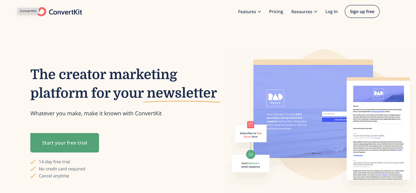 Imagine if Podia, Circle, ConvertKit, Airtable and Ghost Had a Baby.