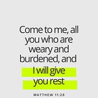Lent Reflection: I Will Give You Rest