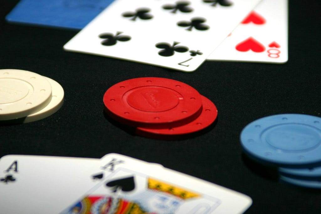 Cards and gambling chips Cards and gambling chips