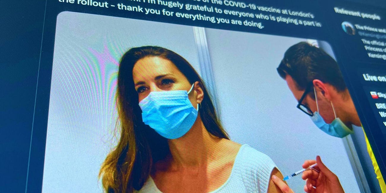 COVID-Vaccinated Princess Kate Middleton Diagnosed with Cancer