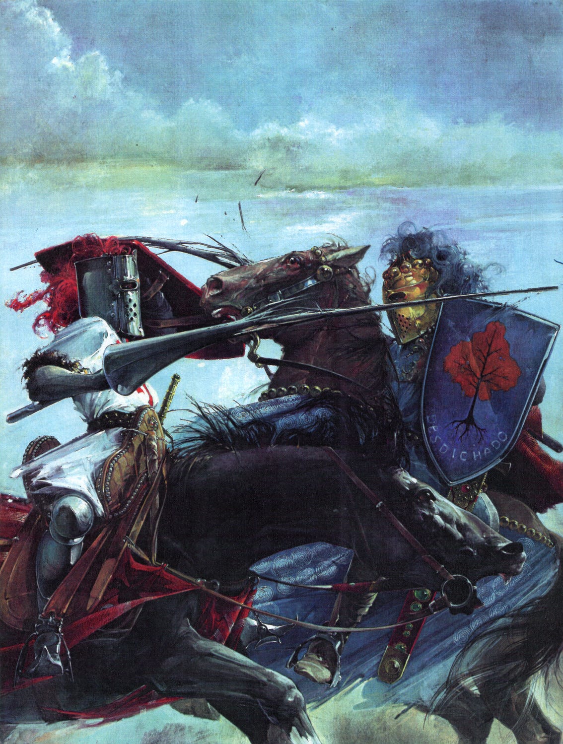 Branislav Perkovic - Illustration for novel 'Ivanhoe' by Sir Walter Scott