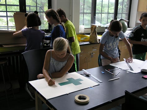scenes of student experiences at the Bard Math CAMP