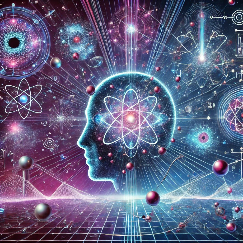 A visionary scientific illustration representing the expanded scope of the Fiero Theory of Magnetivity. Display interconnected themes: quantum dot-based quantum computers, unification of fundamental forces (with symbols like particles and magnetic fields), and the human mind with neural connections illuminated by magnetic fields. Include magnetic field lines weaving through these elements, showing Magnetivity’s unifying influence. Use a futuristic, cosmic aesthetic with deep colors like blues, purples, and hints of neon, creating a sense of discovery and interconnectedness. A visionary scientific illustration representing the expanded scope of the Fiero Theory of Magnetivity. Display interconnected themes: quantum dot-based quantum computers, unification of fundamental forces (with symbols like particles and magnetic fields), and the human mind with neural connections illuminated by magnetic fields. Include magnetic field lines weaving through these elements, showing Magnetivity’s unifying influence. Use a futuristic, cosmic aesthetic with deep colors like blues, purples, and hints of neon, creating a sense of discovery and interconnectedness.