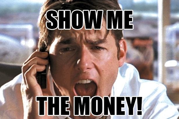When you get to the second interview and you&#39;re waiting for the  compensation offer. #Meme #Funny #FunnyMeme… | Show me the money, Job  interview, Real life stories