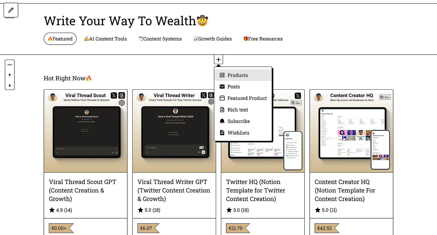 gumroad profile sections gumroad profile sections