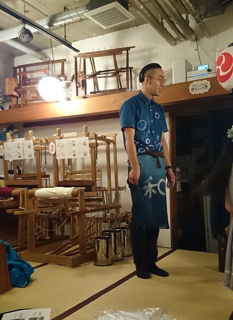 Indigo Dyeing in Asakusa Indigo Dyeing in Asakusa