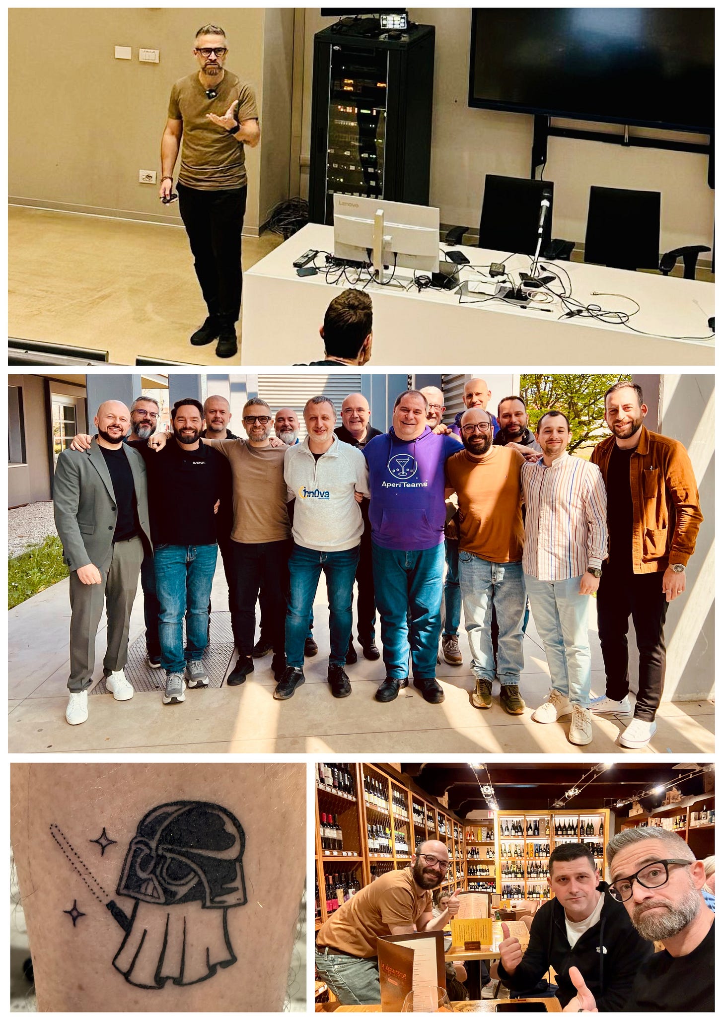 Collage di foto Infrastructure as a Saturday 2025 Pordenone