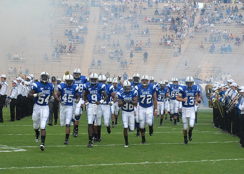 File:2007 Duke Blue Devils take the field.jpg
