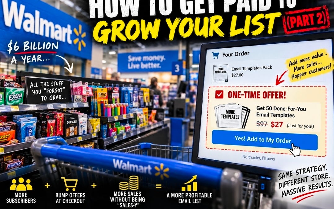 How to get paid to grow your list (Part 2)...