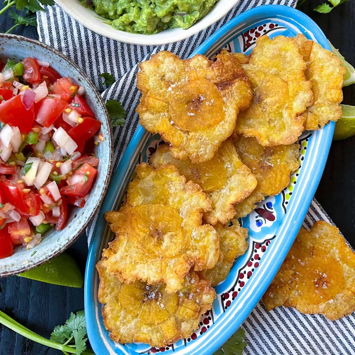 Patacones: Fried Green Plantains