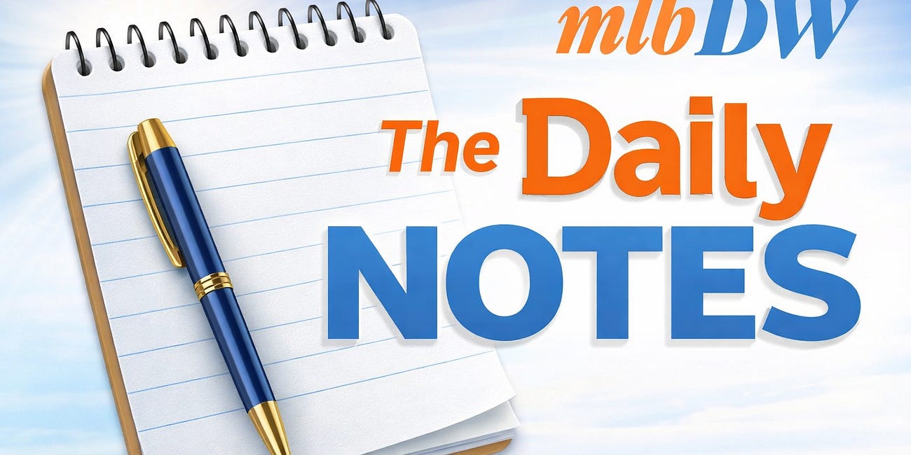 MLB Daily Notes - May 29