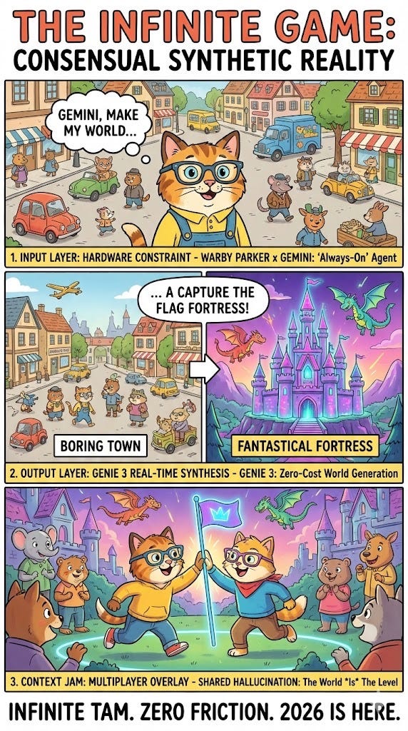 The Infinite Game: When Gemini Wears Warby Parker and Genie Rewrite Physics