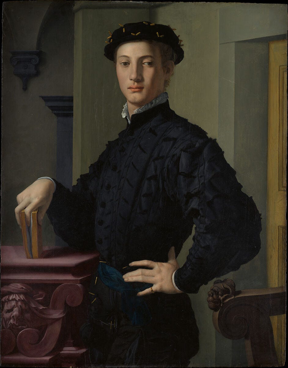 "Portrait of a Young Man" by Bronzino