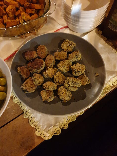 Healthy tapas during a Friday night meet-up