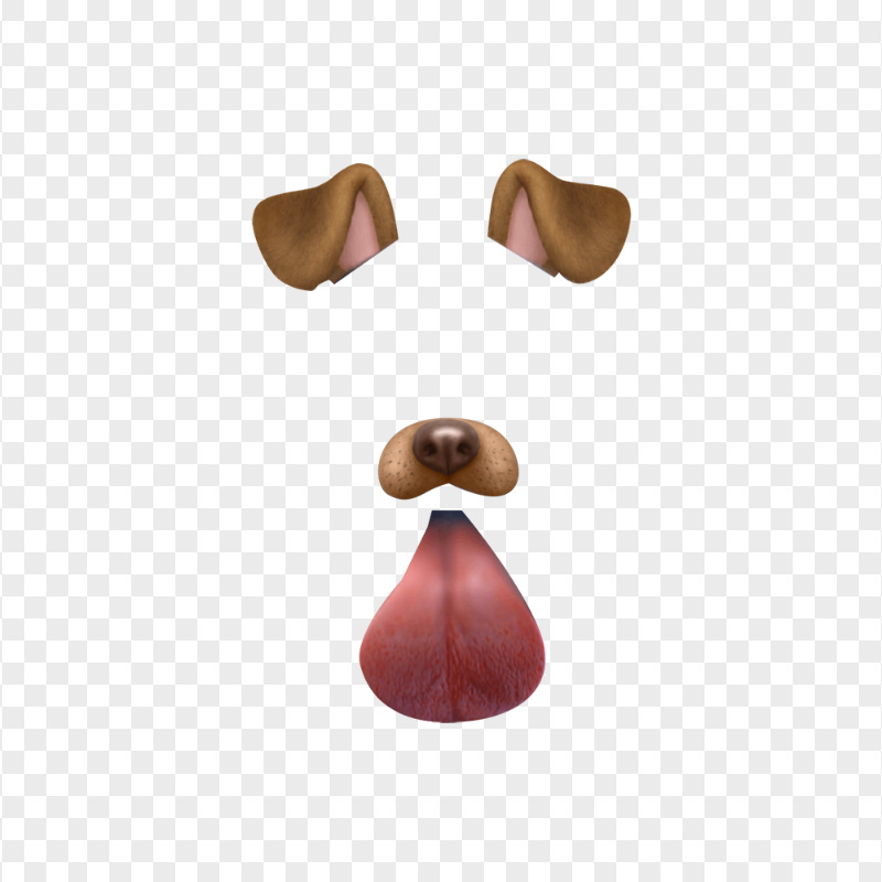 HD Snapchat Cute Dog Puppy Tongue Filter PNG Image | Citypng