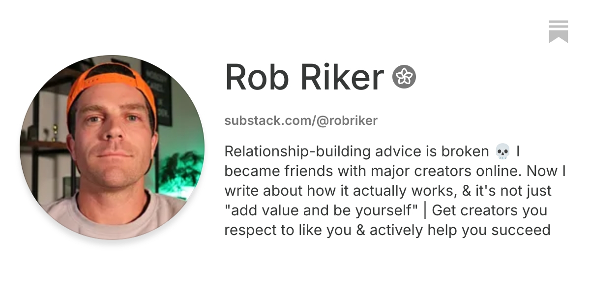 Rob Riker | Substack